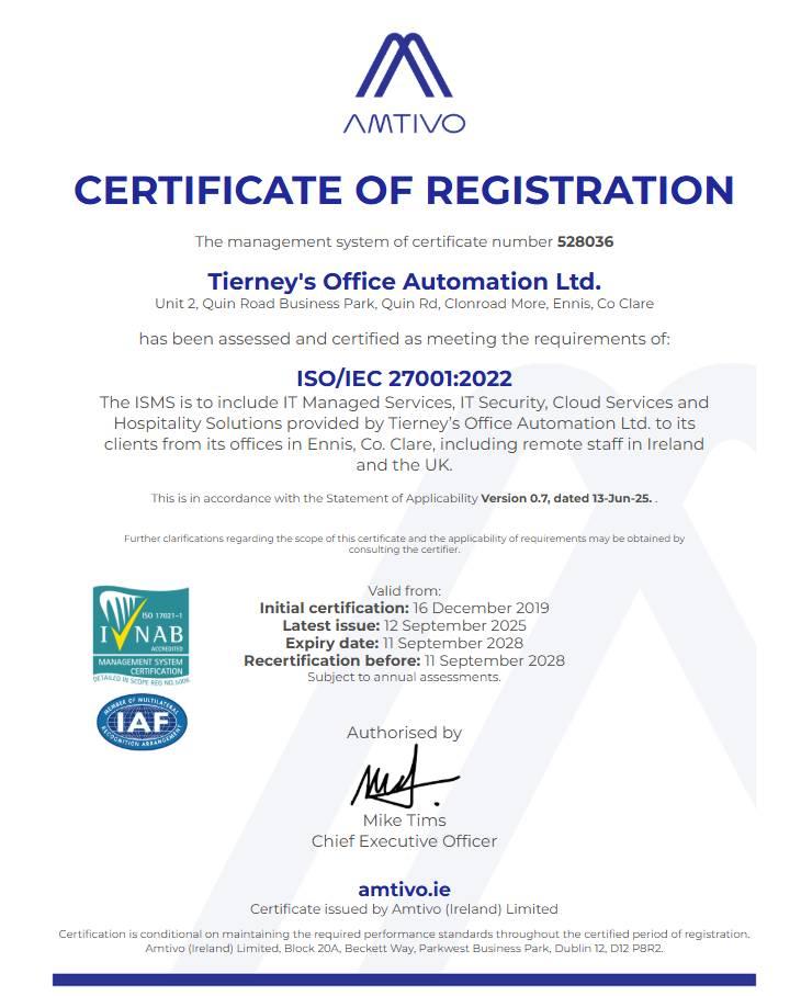 Certificate of Registration